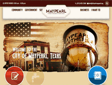 Tablet Screenshot of cityofmaypearl.org